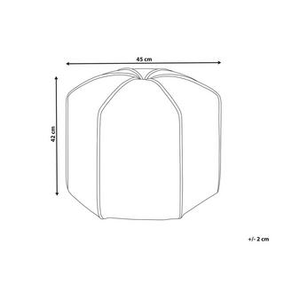 Beliani Pouf aus Leinen Modern WISHEK  