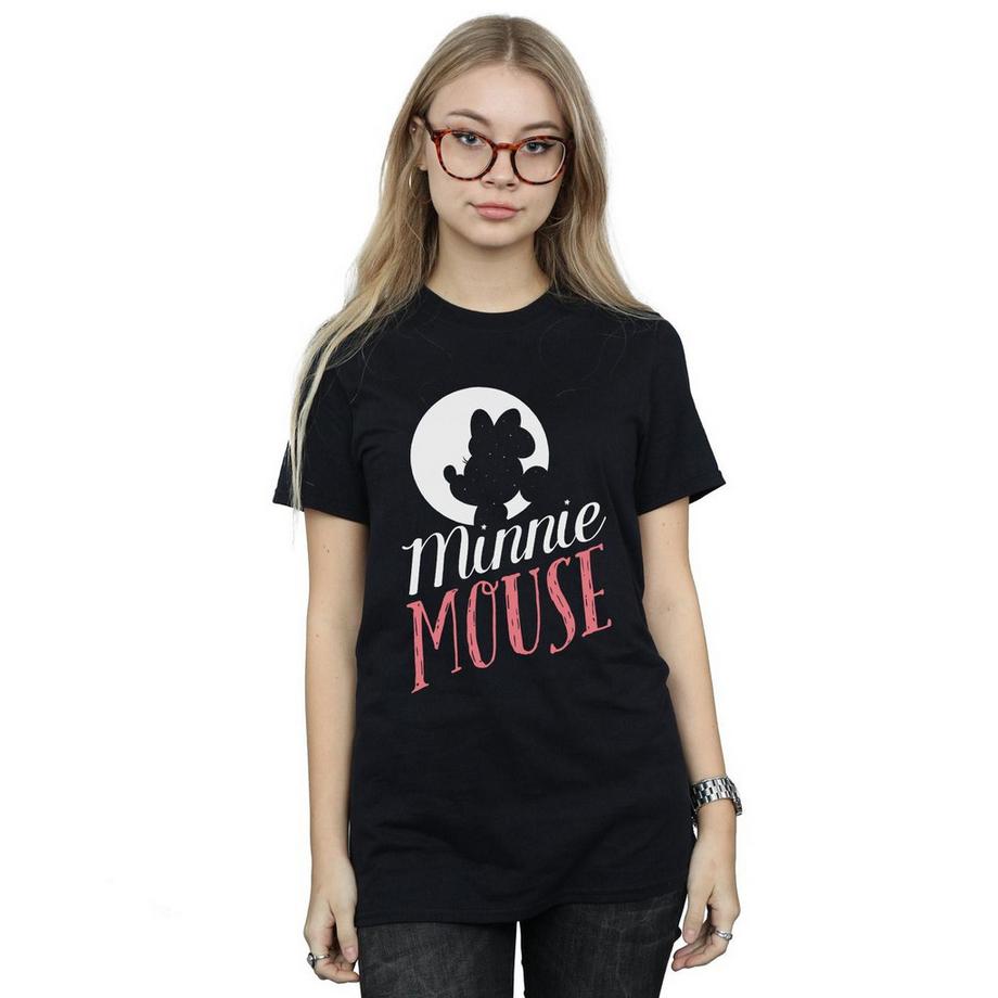 Disney T-shirt Minnie Mouse Silhouette Logo  