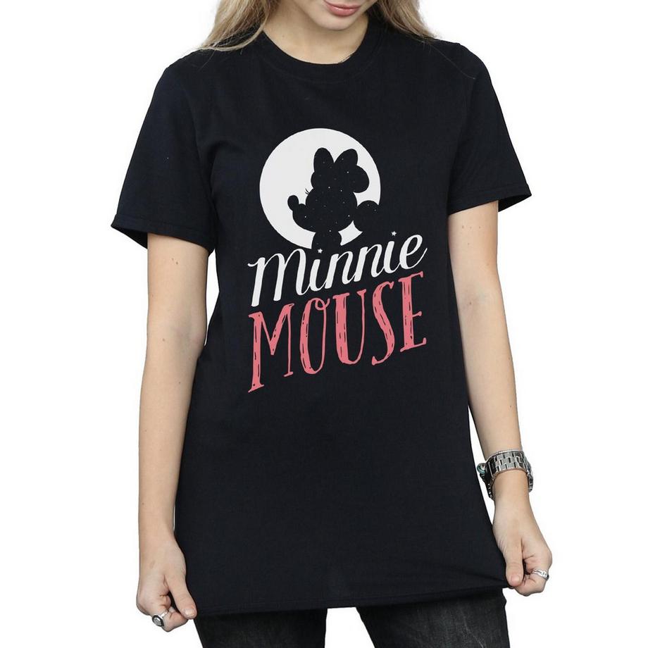 Disney T-shirt Minnie Mouse Silhouette Logo  