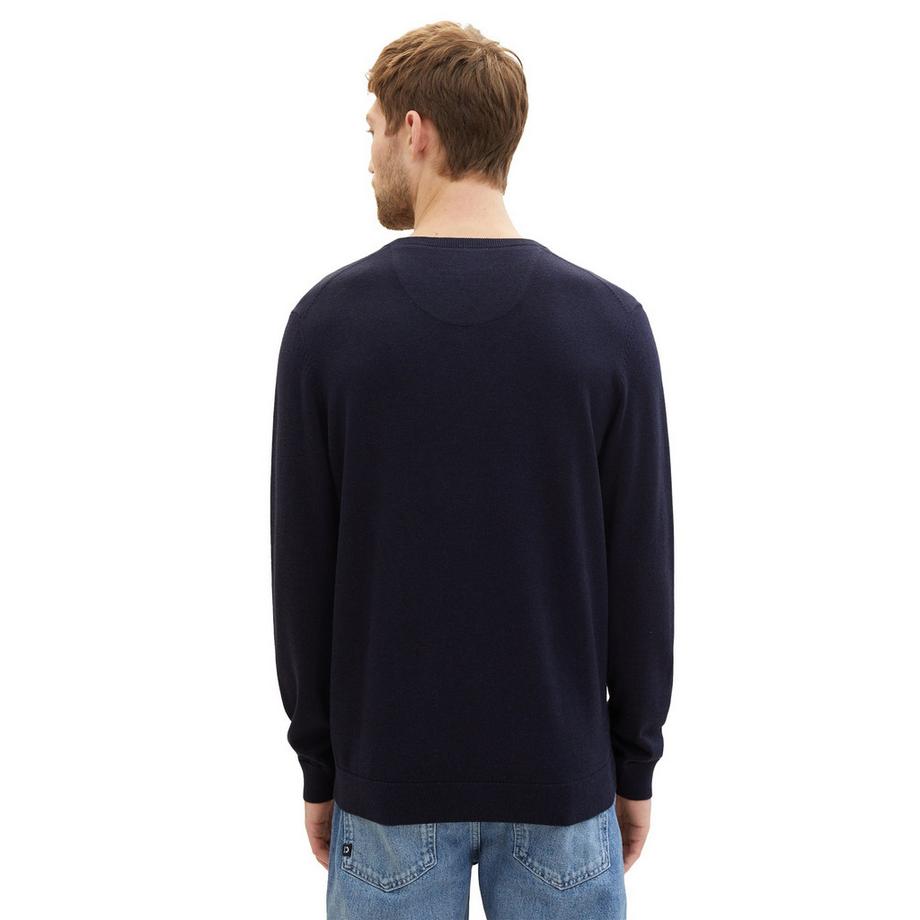 TOM TAILOR Maglione collo a V  