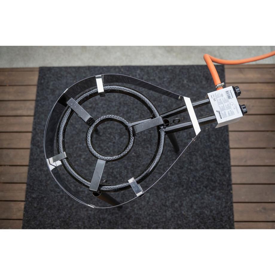 Mustang  Gasringbrenner, emailliert, 35 cm 