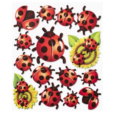 HobbyFun Ladybirds Aufkleber für Kinder