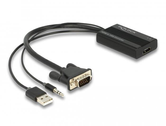 DeLock  DeLOCK HDMI zu VGA Adapter mit Audio 25 cm 