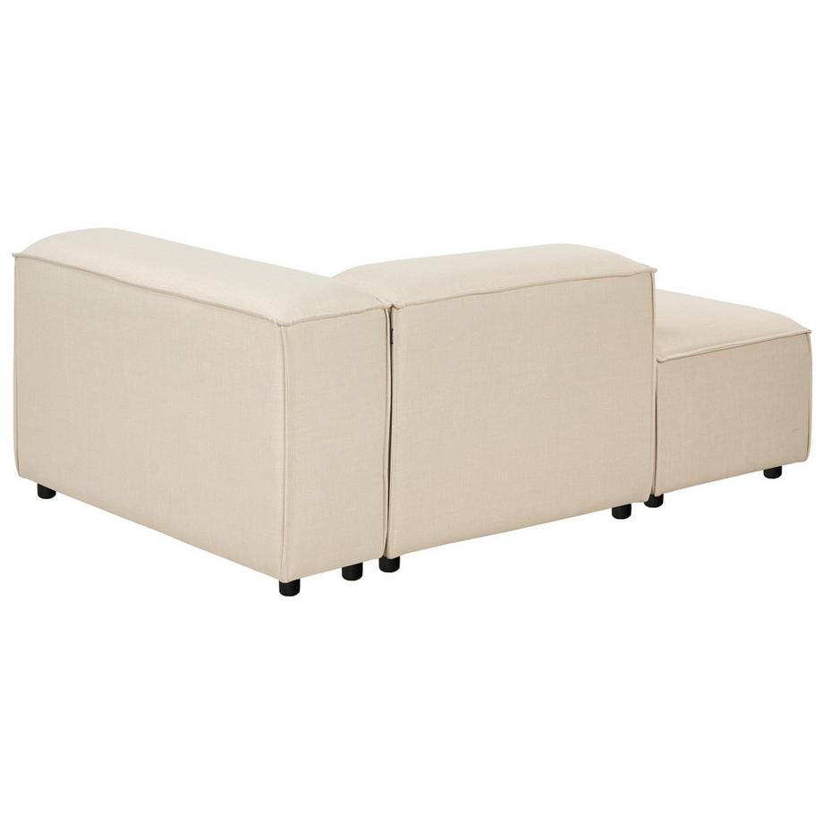 Beliani Chaise longue côté droit en Tissu  ARDAL  