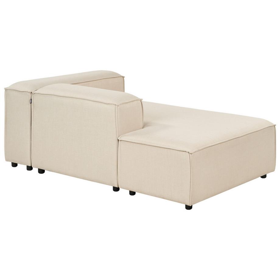 Beliani Chaise longue côté droit en Tissu  ARDAL  