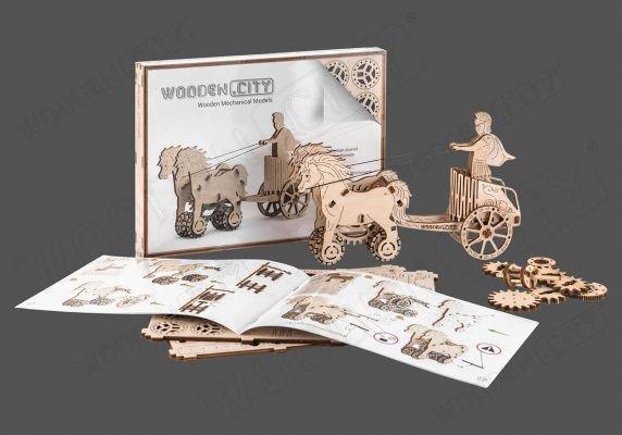Wooden City  Römischer Streitwagen 69 Teile 
