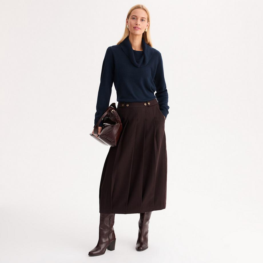 La Redoute Collections Jupe évasée en flanelle A-Line  