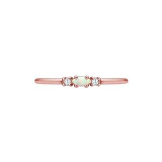 Elli  Ring Filigran Opal Zirkonia 