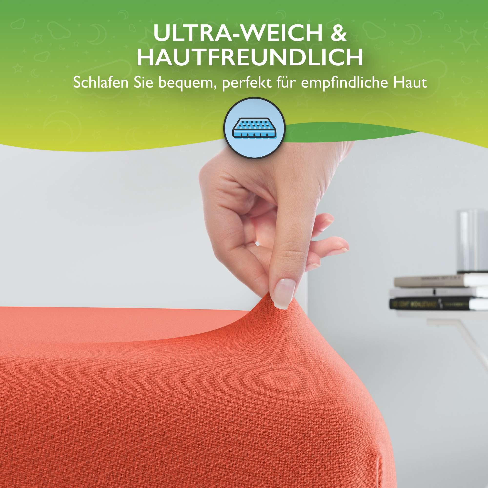 etérea Himmlische Qualität Topper Drap housse Comfort Jersey  