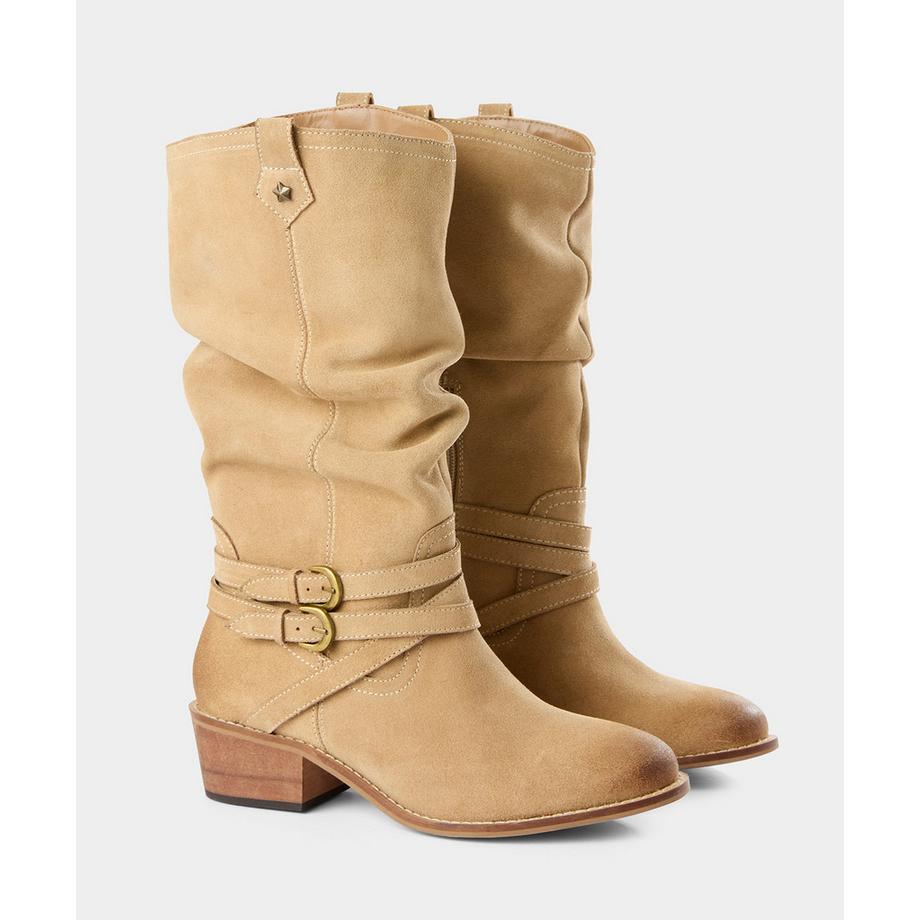 Joe Browns Locker geschnittene Stiefel aus Veloursleder  