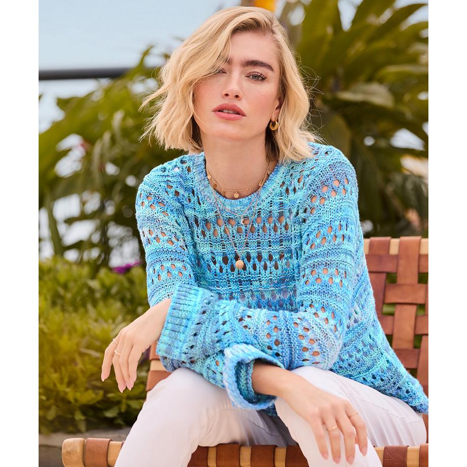 Joe Browns Lochstrick-Pullover mit ausgestellten Ärmeln  