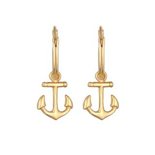 Elli  Boucles d'Oreilles Femmes Créoles Ancre Pendentif Maritime 