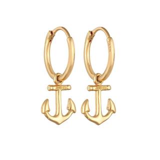 Elli  Boucles d'Oreilles Femmes Créoles Ancre Pendentif Maritime 