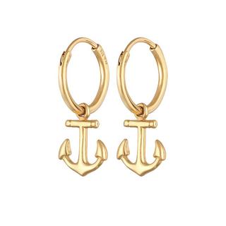 Elli  Boucles d'Oreilles Femmes Créoles Ancre Pendentif Maritime 