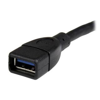 STARTECH.COM  Câble d'extension USB 3.0 de 15cm - Rallonge USB A vers A - M/F - Noir 