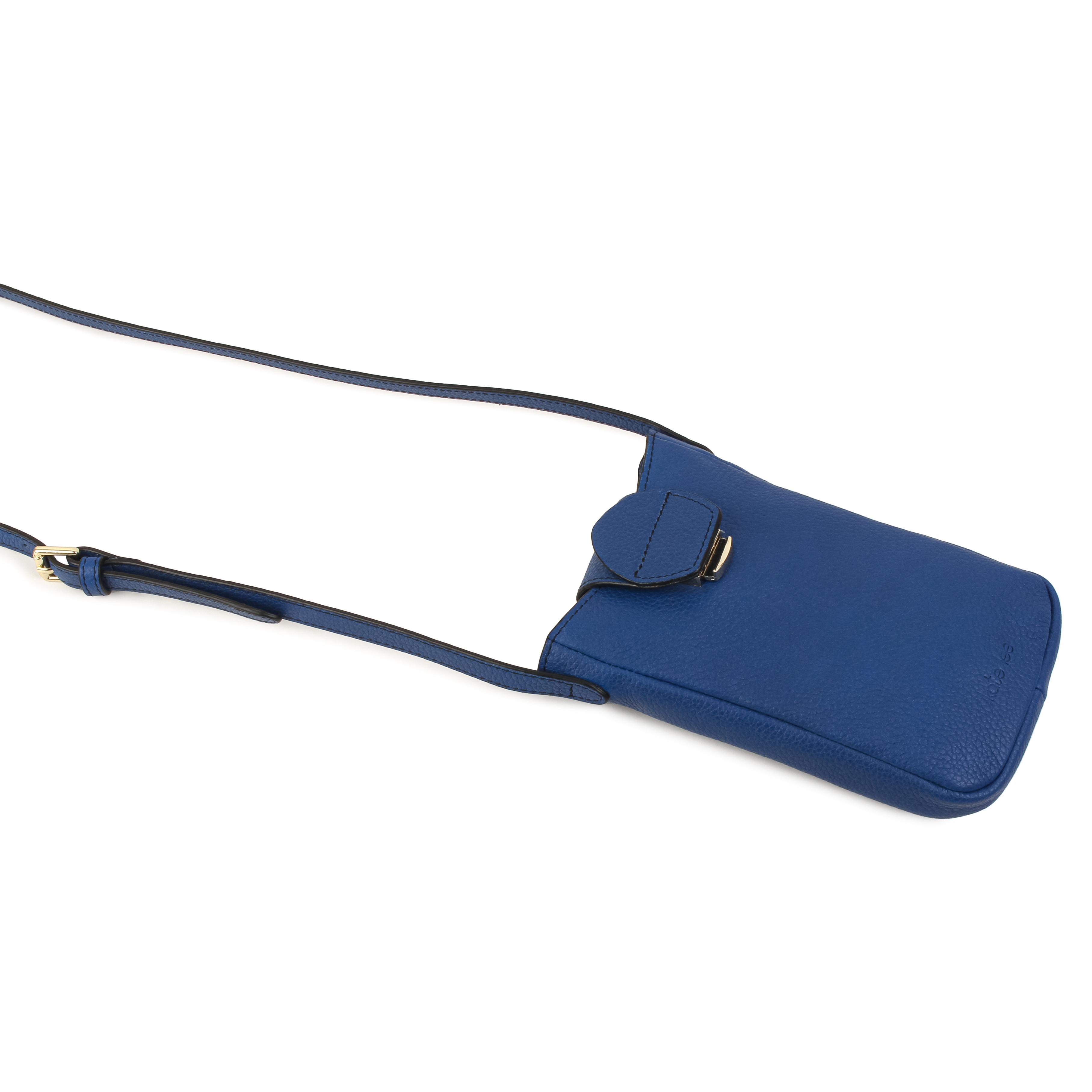 Kate Lee  Handytasche aus Leder Fiolaine Farbe Blau 