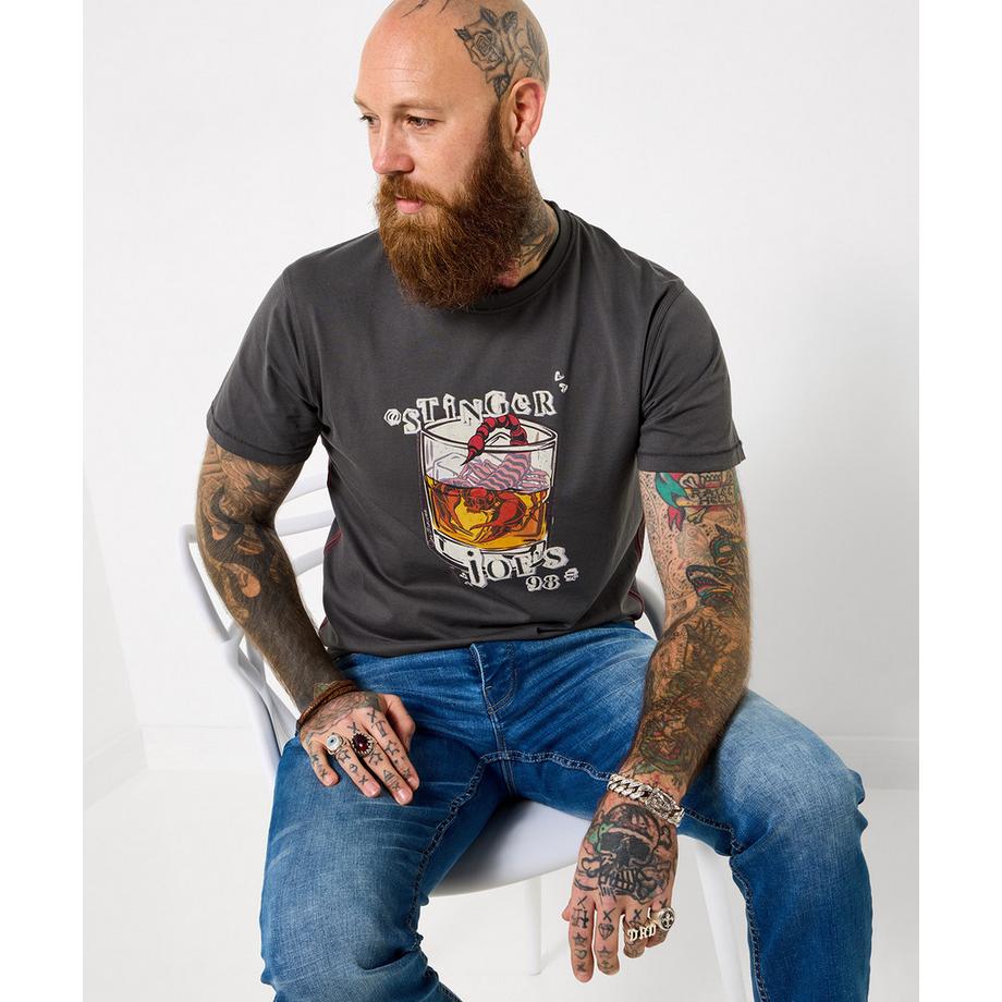 T-Shirt mit Skorpionmotiv