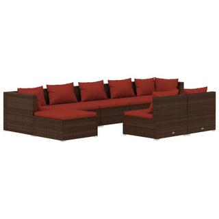 VidaXL Garten-lounge-set poly-rattan  