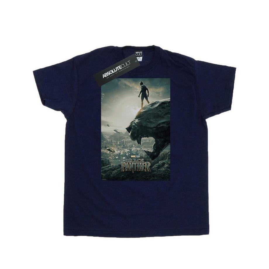 MARVEL T-Shirt Affiche de Film Black Panther  