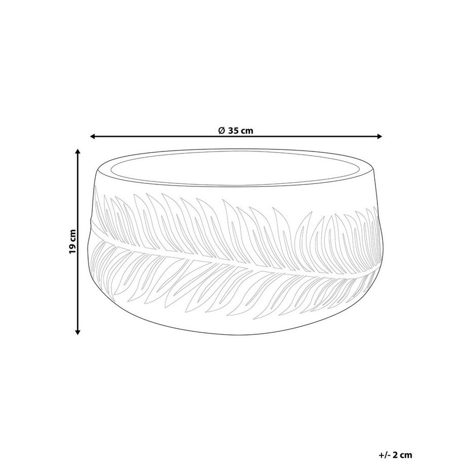 Beliani Vaso per piante en Fibra d'argilla Classico FTERO  