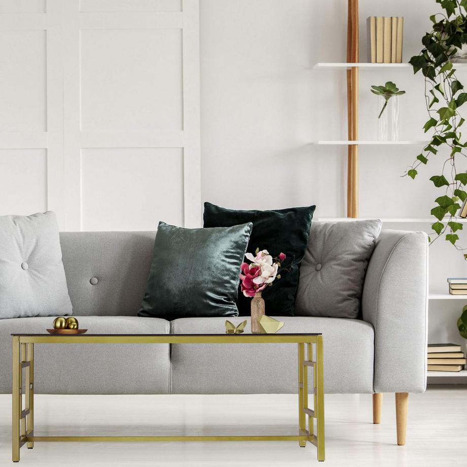 B2X Couchtisch in Schwarz und Gold  