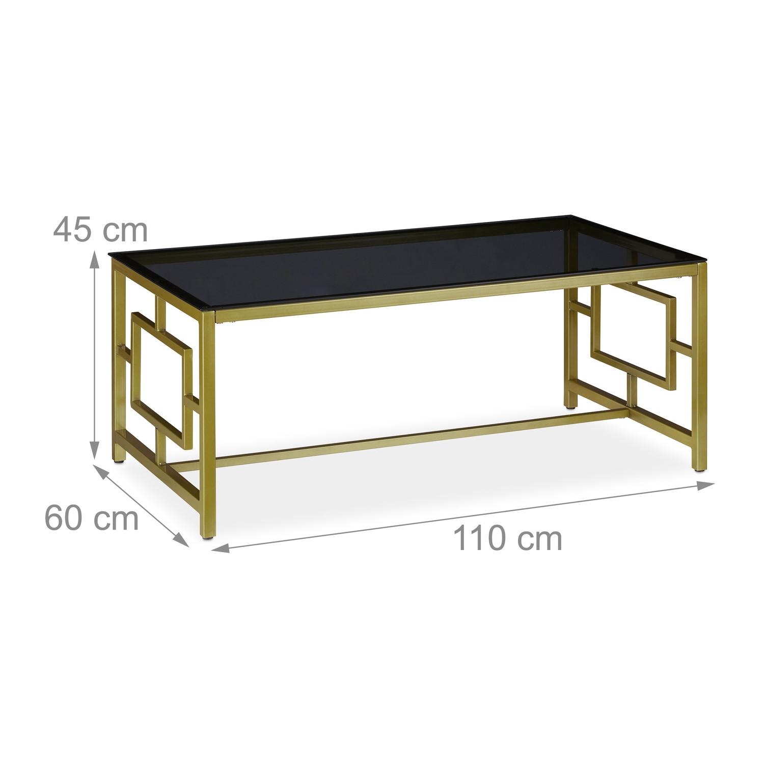 B2X Couchtisch in Schwarz und Gold  