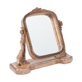 Beliani  Specchio per make-up en Legno di mango Rustico DISZNA 