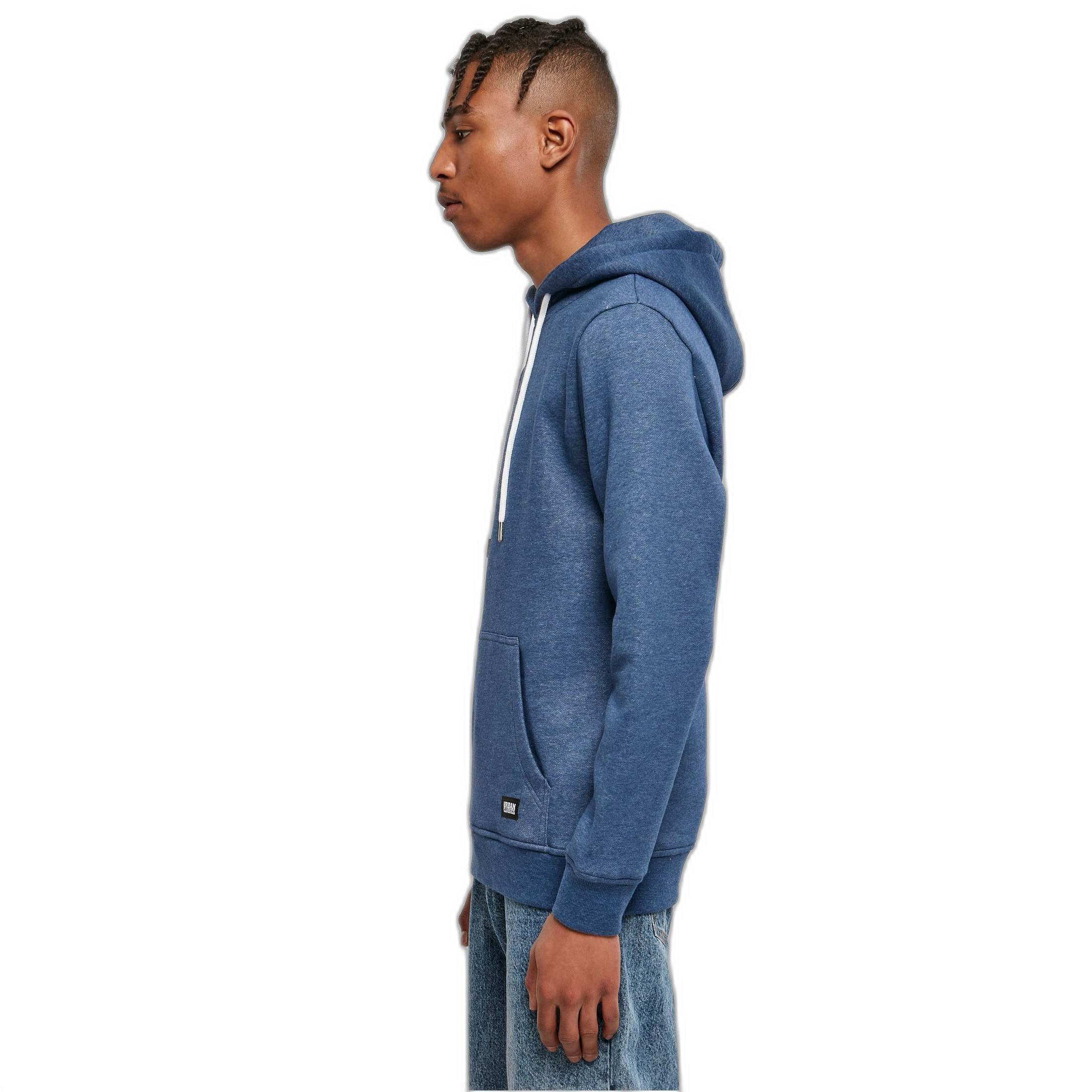 URBAN CLASSICS  sweatshirt à capuche basic melange 