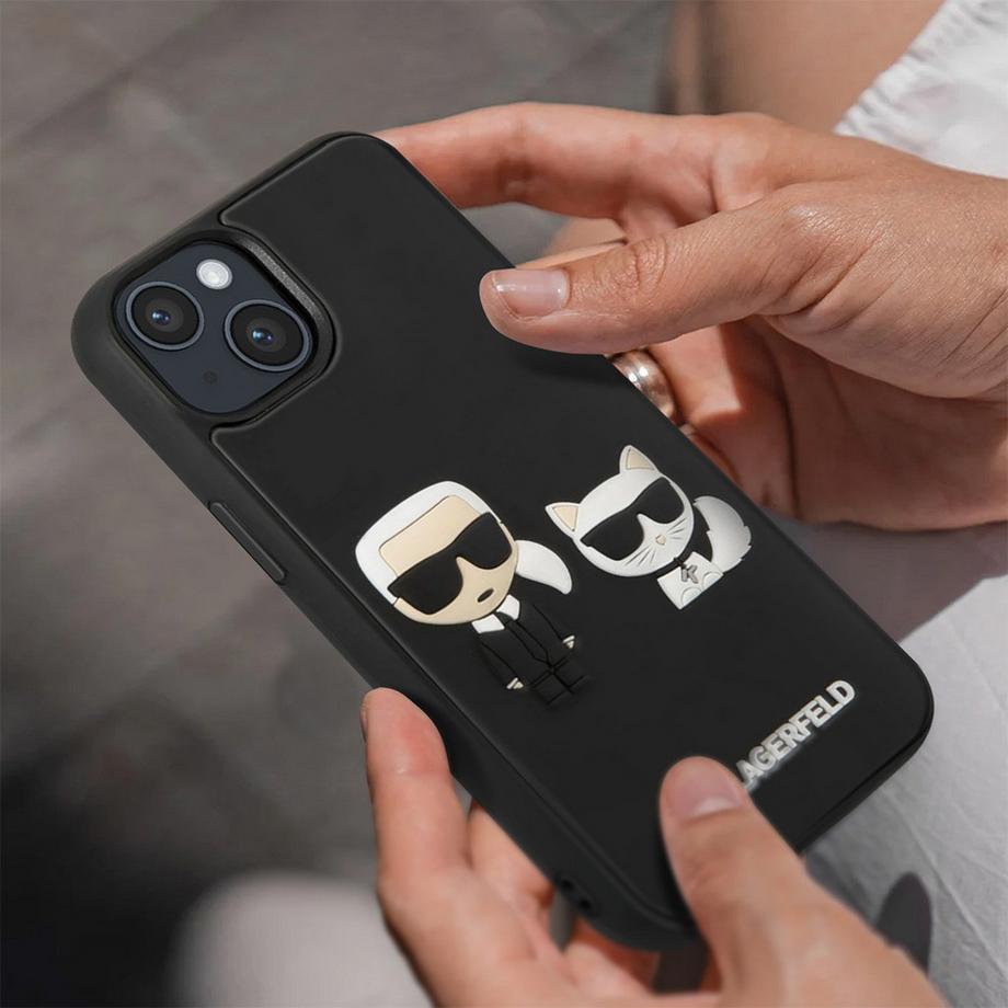 KARL LAGERFELD  Hülle iPhone 14 Plus 3D Karl & Choupette 