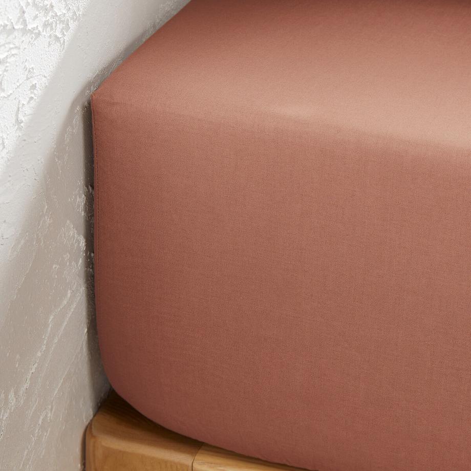 La Redoute Intérieurs Scenario Drap Housse Uni pour Matelas Hauts  