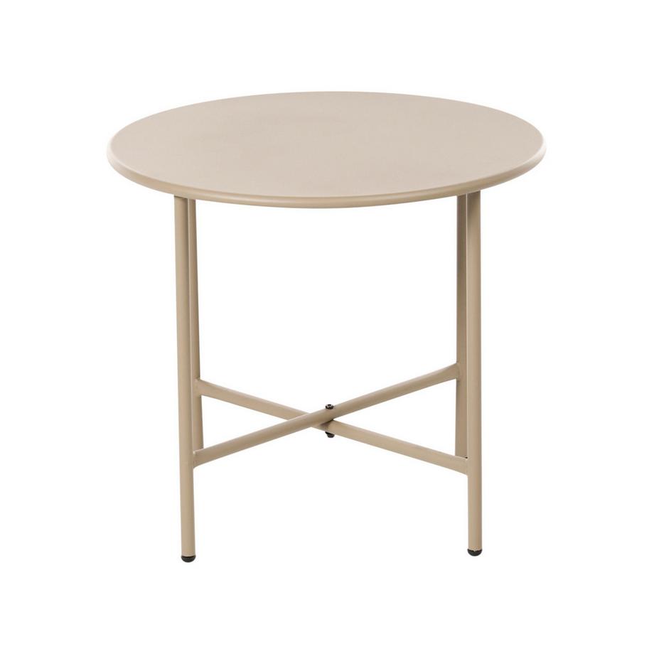 Beliani Table bistrot en Acier Moderne OVARO  