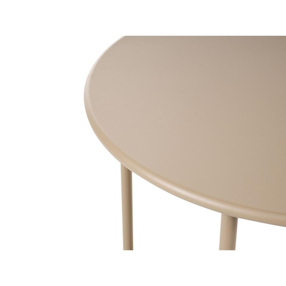 Beliani Table bistrot en Acier Moderne OVARO  