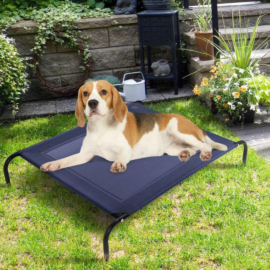 Northio  Lettino per cani da giardino, lettino per cani, divano per cani da esterno in metallo 