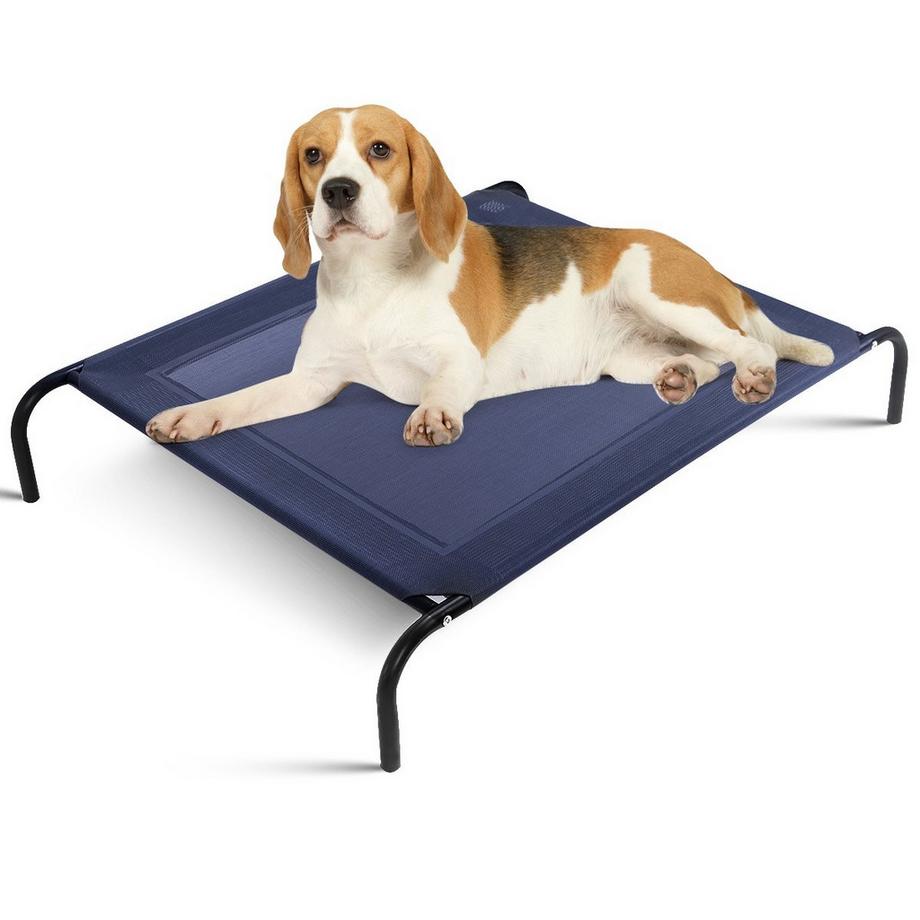 Lettino per cani da giardino, lettino per cani, divano per cani da esterno in metallo