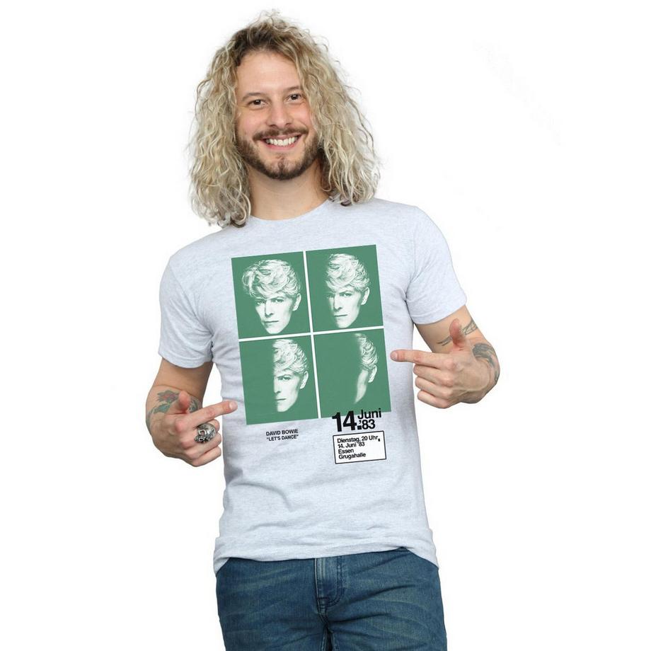 David Bowie 1983 Bedrucktes T-Shirt  