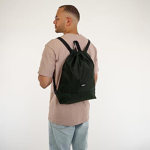 Only-bags.store Turnbeutel Dunkelgrün - No 7 - Rucksack für Sport und Festival - Beutel Rucksack Klein mit  