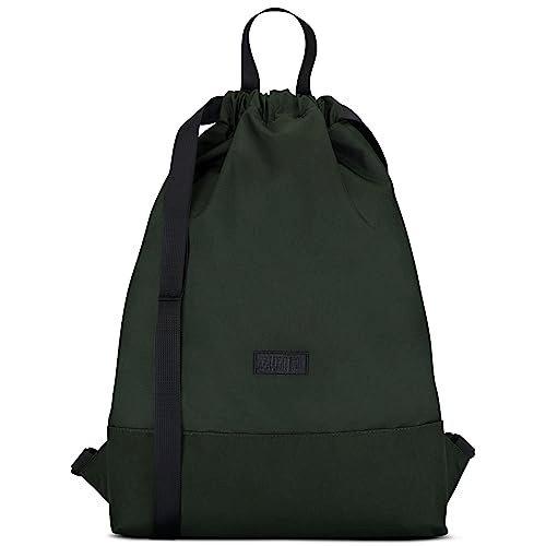 Only-bags.store Turnbeutel Dunkelgrün - No 7 - Rucksack für Sport und Festival - Beutel Rucksack Klein mit  