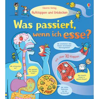 Aufklappen und Entdecken: Was passiert, wenn ich esse? Bone, Emily; Ryder, Caroline (Illustrationen) Copertina rigida 