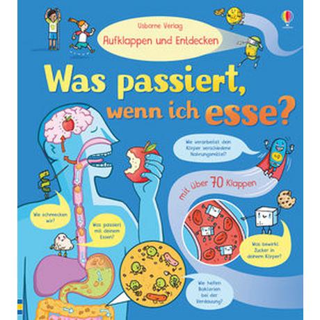 Aufklappen und Entdecken: Was passiert, wenn ich esse? Bone, Emily; Ryder, Caroline (Illustrationen) Copertina rigida 