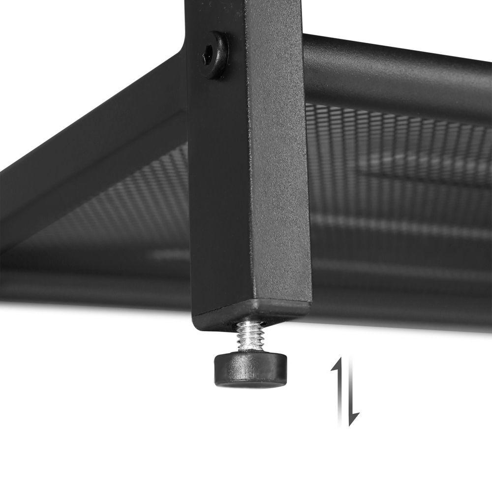 Northio Etagère à chaussures industrielle en marron avec treillis  