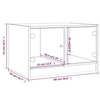 VidaXL Table basse bois d'ingénierie  