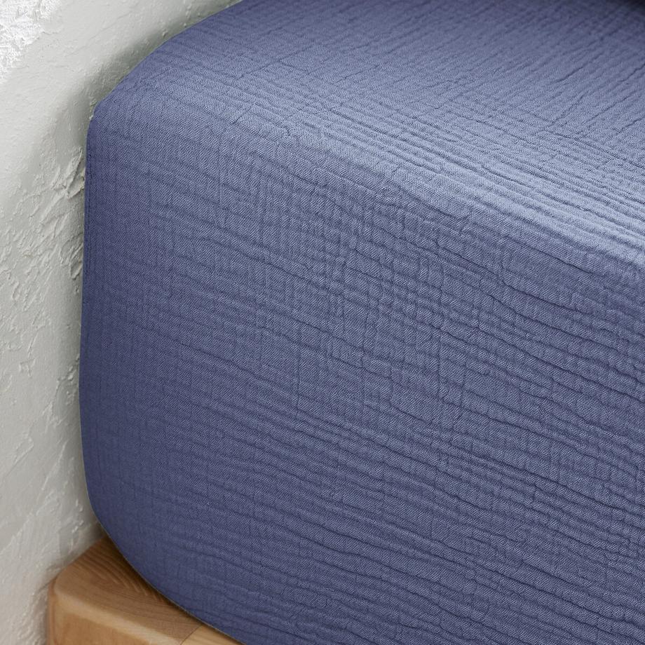 La Redoute Intérieurs Kumla Baumwoll-Musselin Fixleintuch  