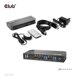 Club3D  CSV-7210 switch per keyboard-video-mouse (kvm) Nero 