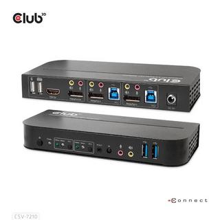 Club3D  CSV-7210 switch per keyboard-video-mouse (kvm) Nero 