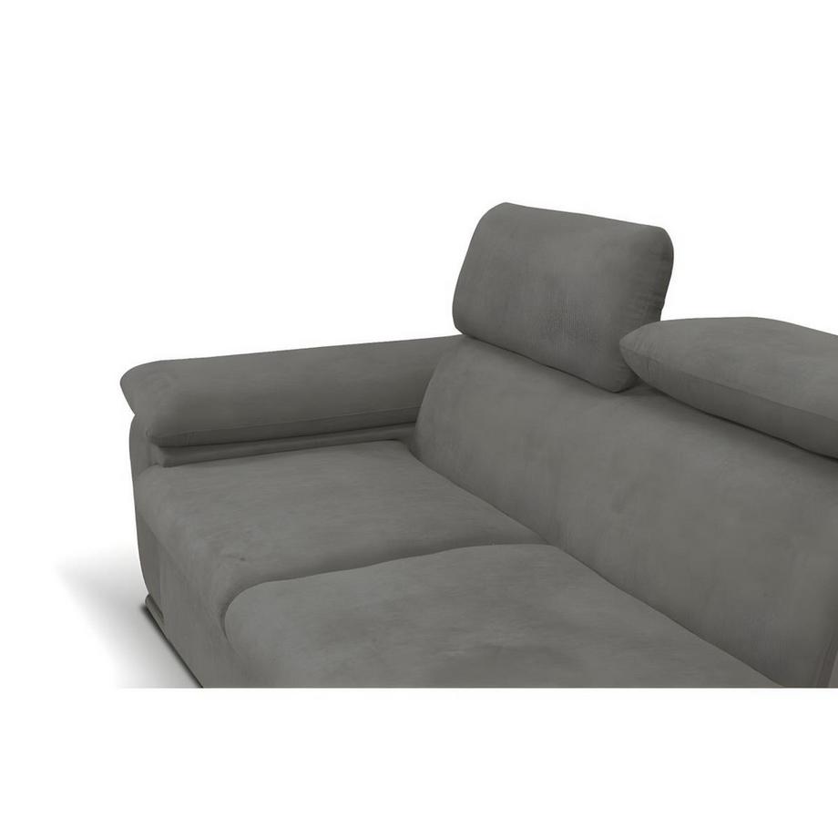 Vente-unique Canapé d'angle conible en tissu avec coffre de rangement FABIEN Angle droit  