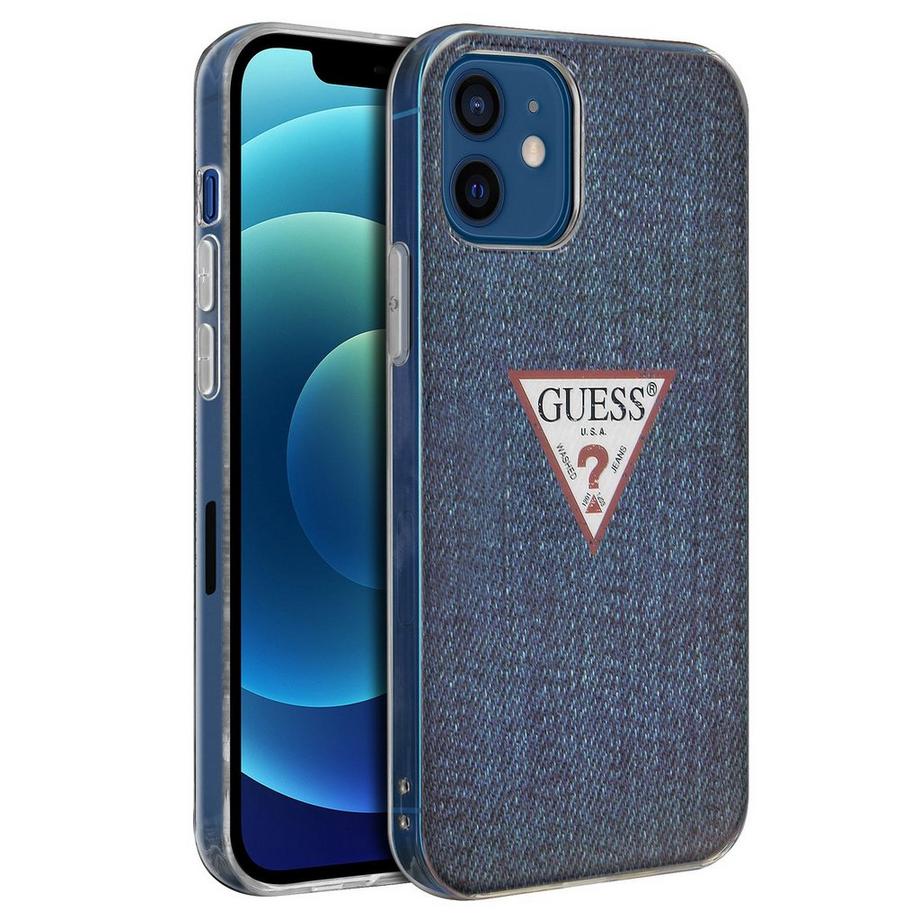 GUESS  Coque iPhone 12 Mini Guess Bleu Foncé 