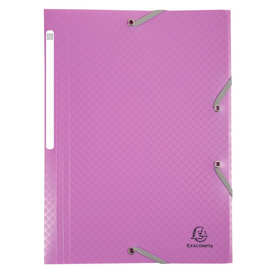 Exacompta Chemise à élastiques 3 rabats polypropylène Forever Young - A4 - x 24  