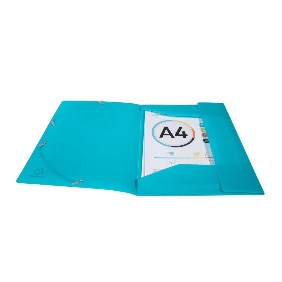 Exacompta Chemise à élastiques 3 rabats polypropylène Forever Young - A4 - x 24  