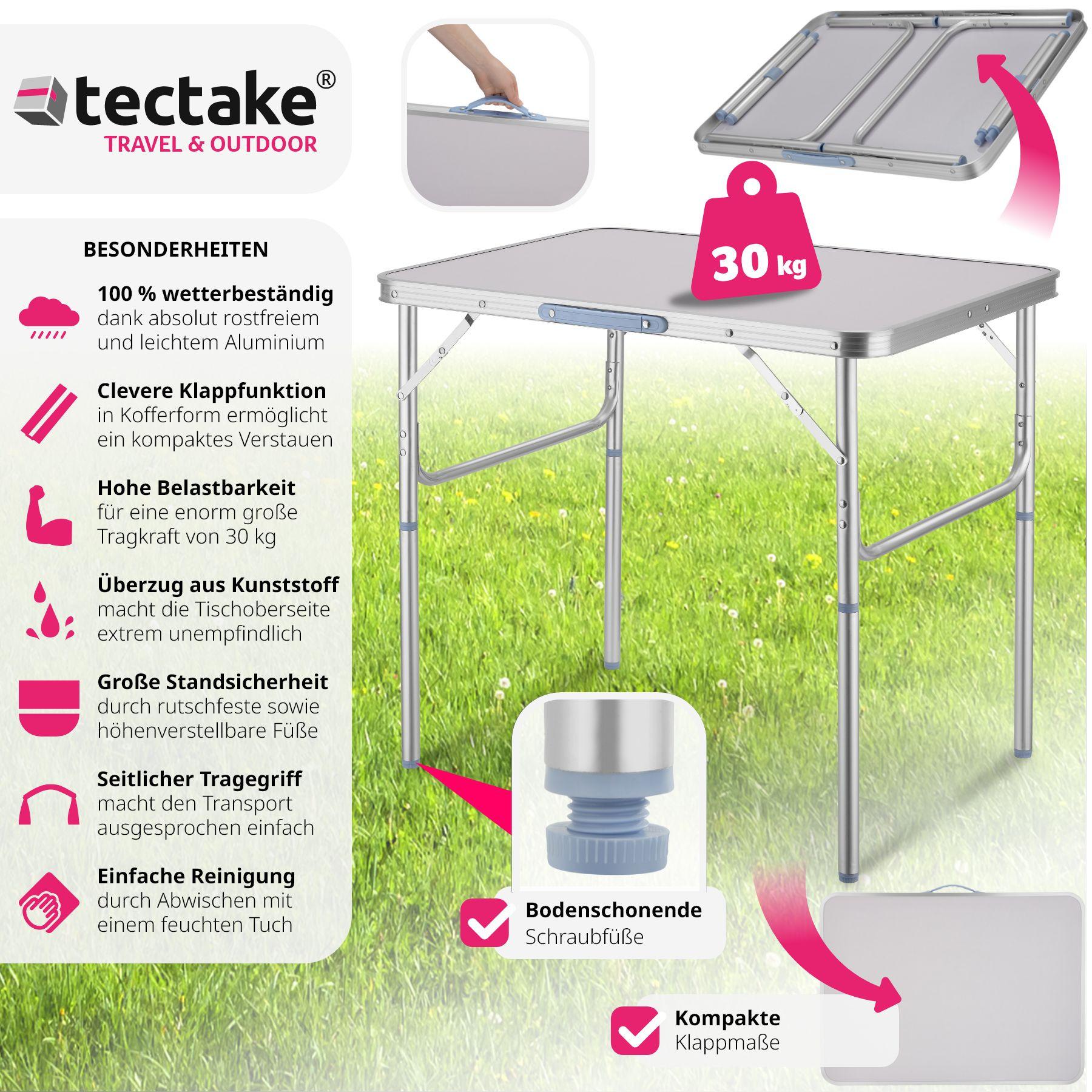 Tectake  Table pliante valise 