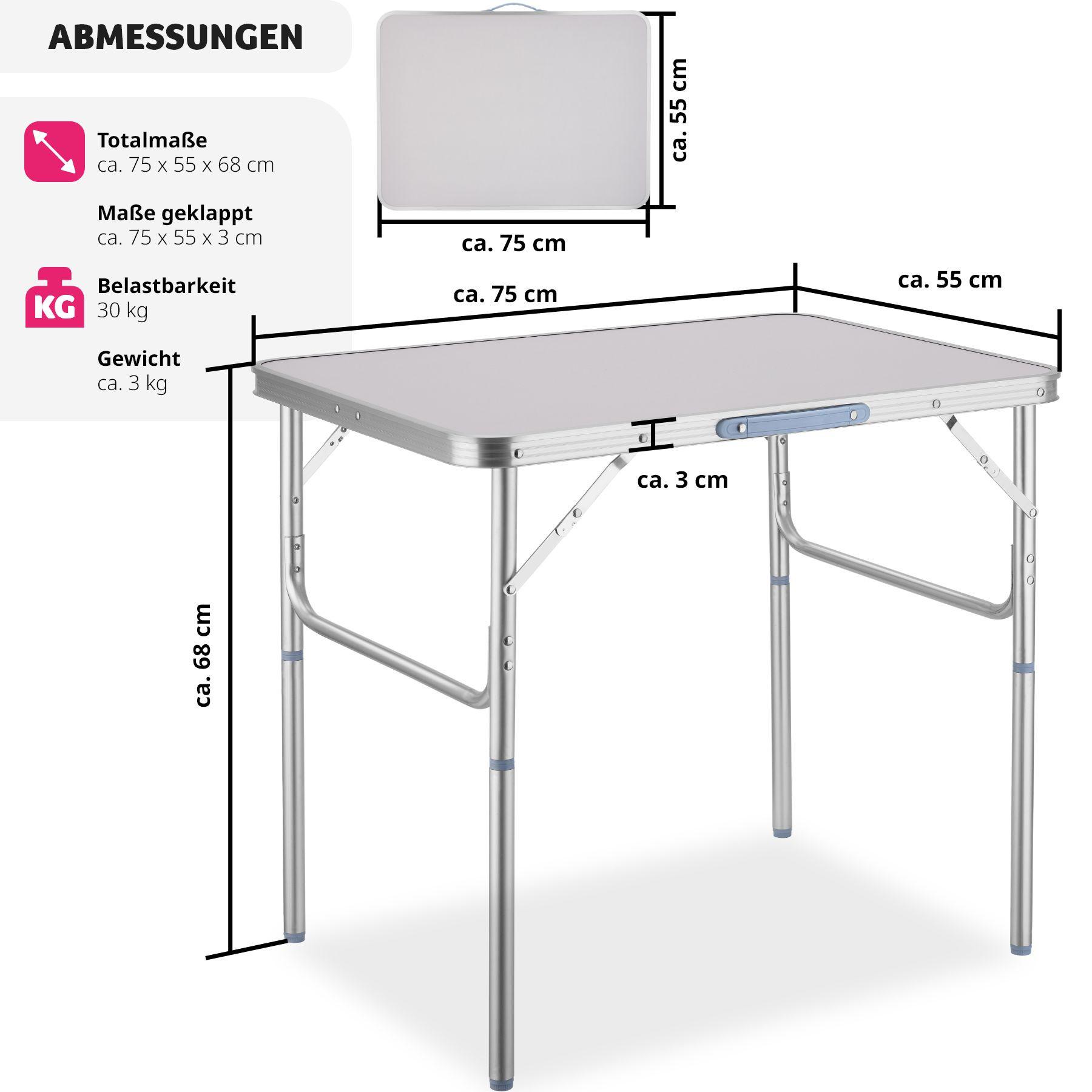 Tectake  Table pliante valise 
